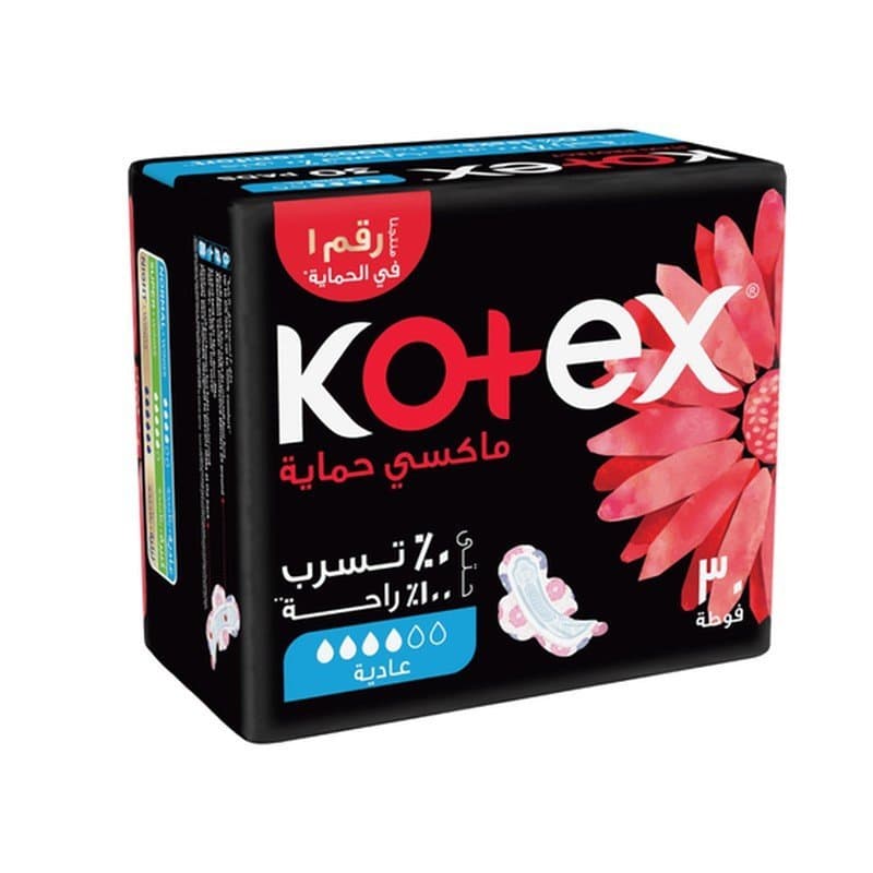 كوتكس ماكسي حماية فوط صحية عادية بالأجنحة – 30 فوطة