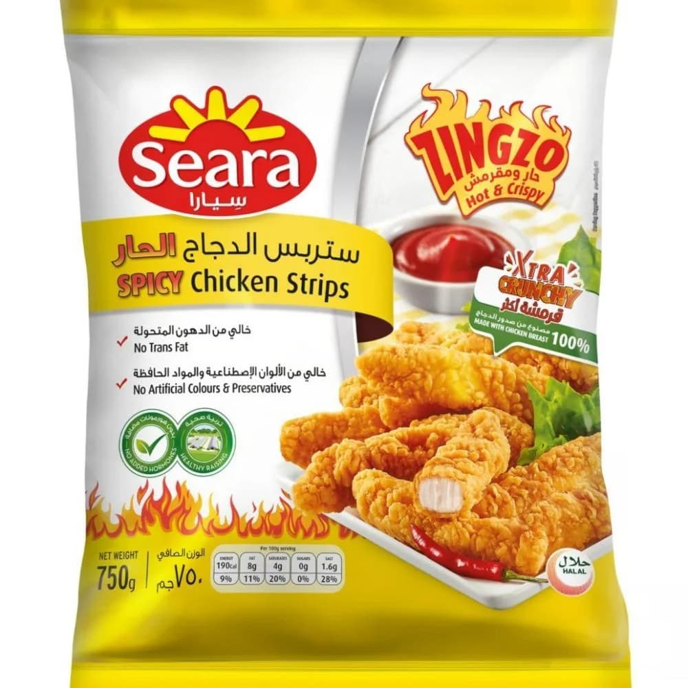 سيارا ستربس دجاج حار 750 جرام
