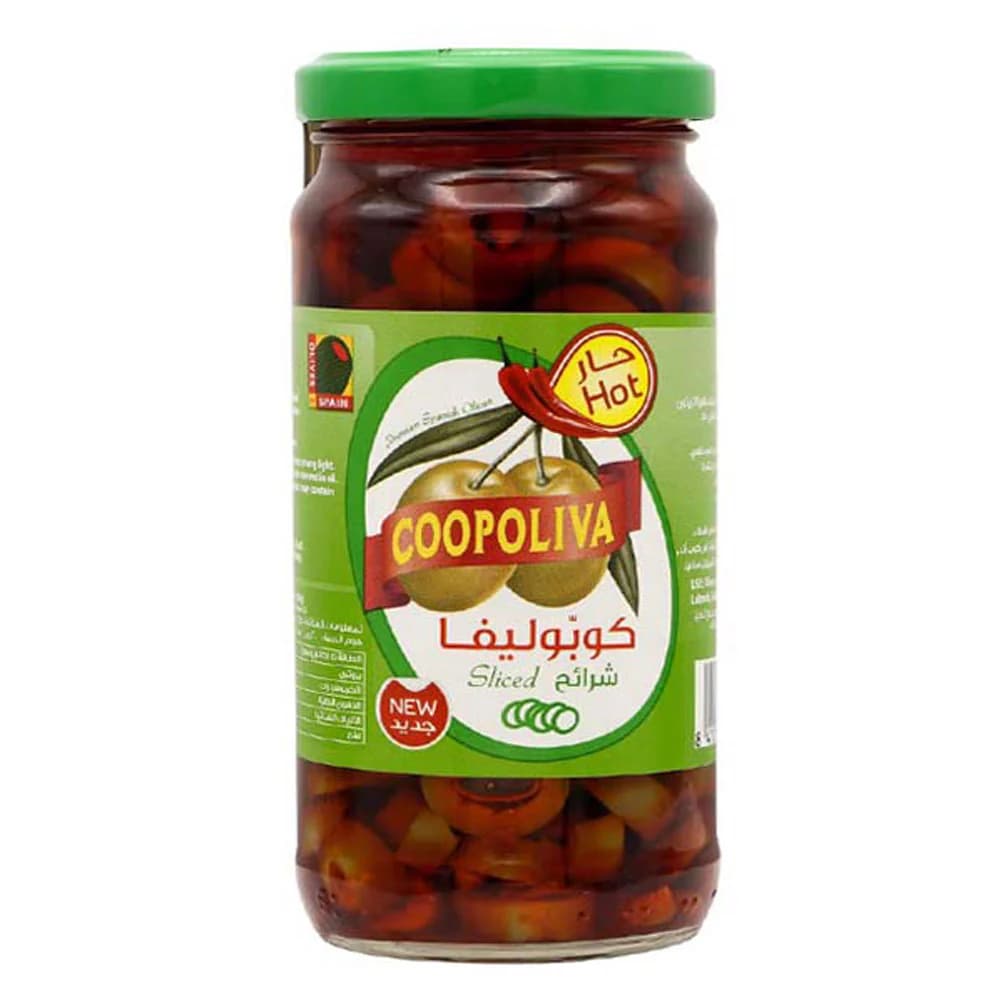 كوبوليفا زيتون أخضر شرائح حار 510 جرام