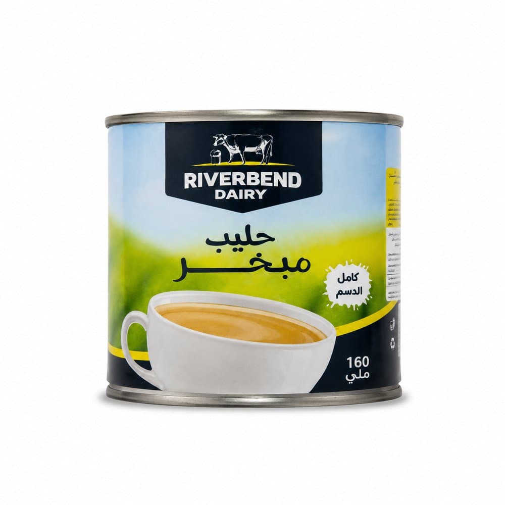 طعم الريف حليب مبخر مع دهن الحليب 170جم