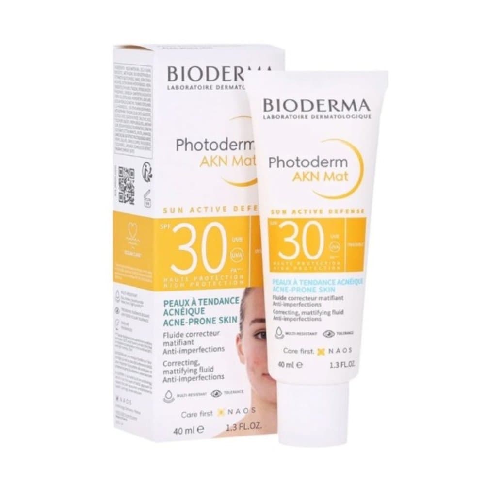 بيوديرما كريم واقي شمس اكن مات SPF30+ 40 مل