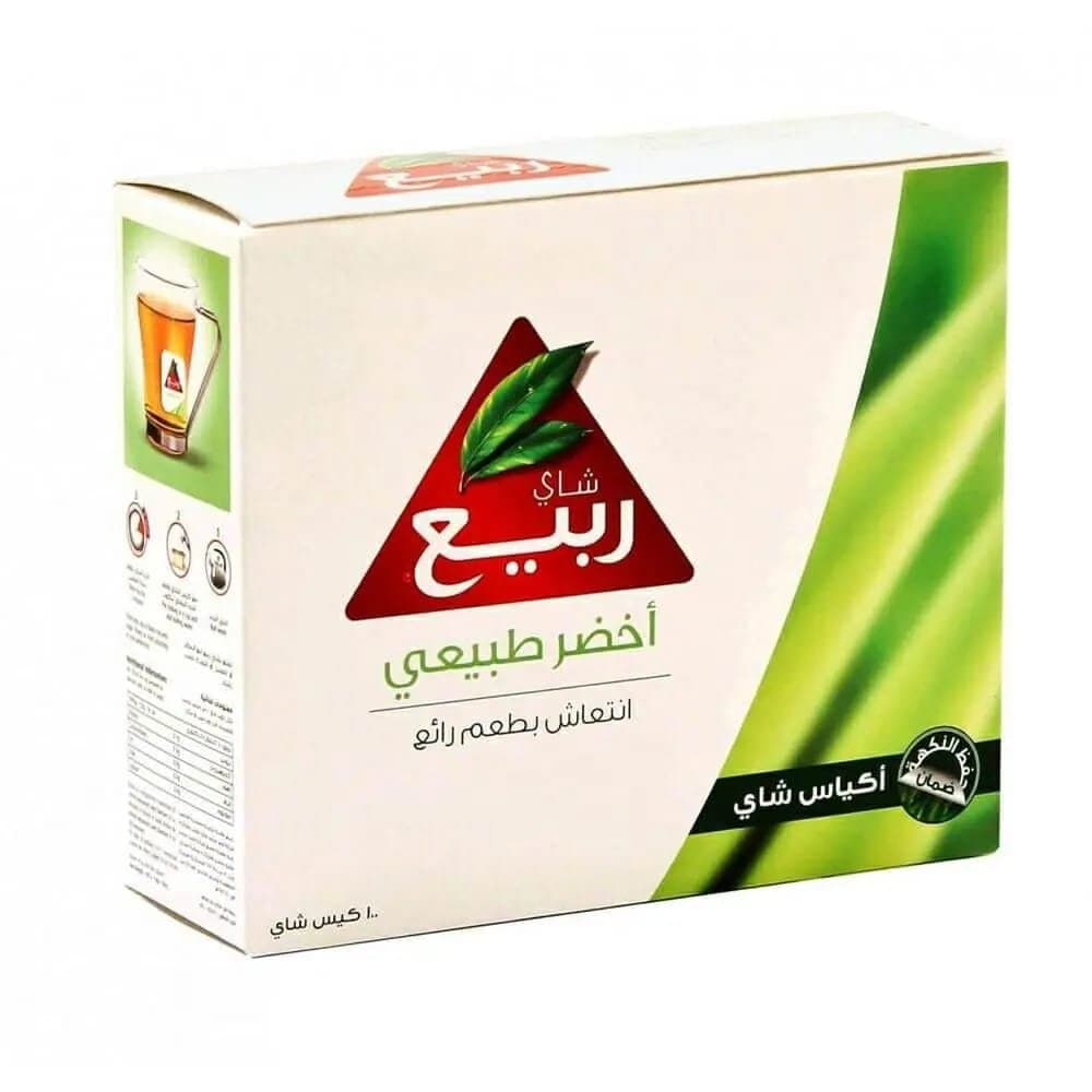شاي ربيع أخضر طبيعي 100 كيس