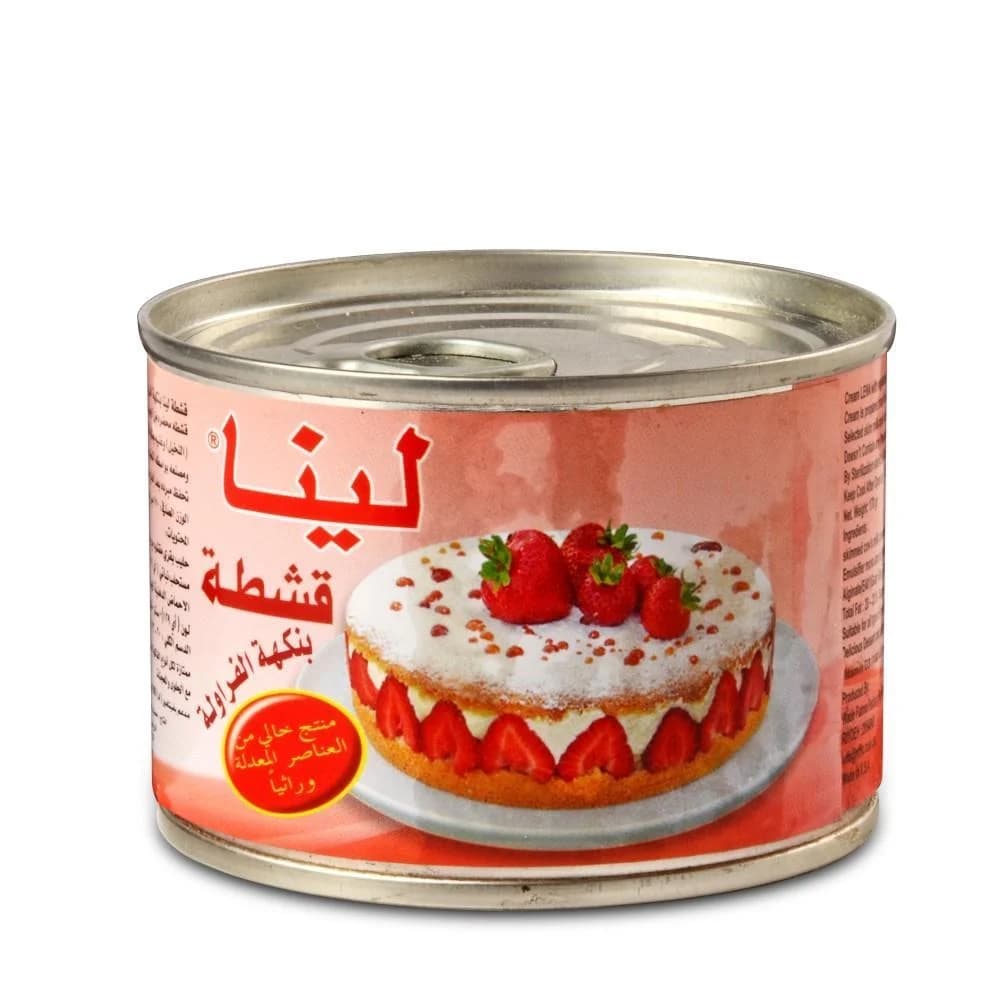 شبيه قشطة لينا بنكهة الفراولة 170 جرام